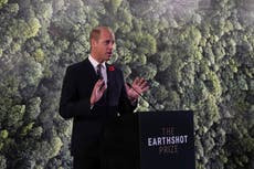 Prince William announces finalists for £1m Earthshot Prize