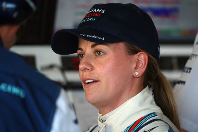 Susie Wolff during practice day for the 2015 British Grand Prix at Silverstone (David Davies/PA).