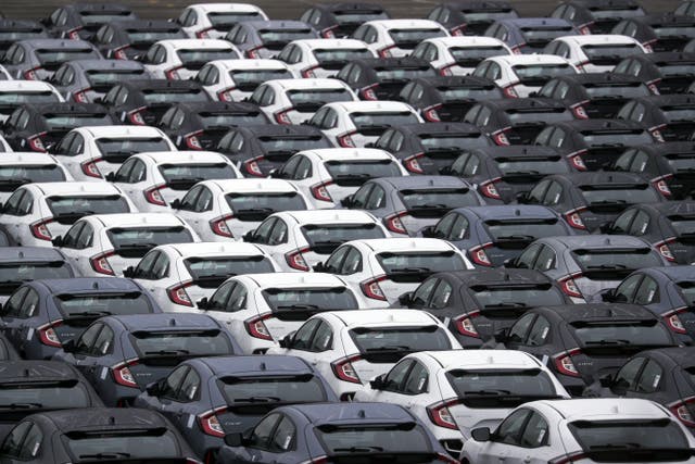 The UK’s new car market has recorded a third successive month of growth (Steve Parsons/PA)