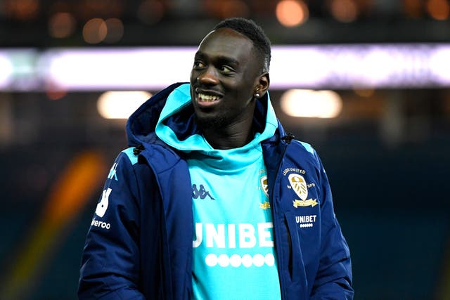 <p>Jean-Kevin Augustin of Leeds United in January 2020</p>