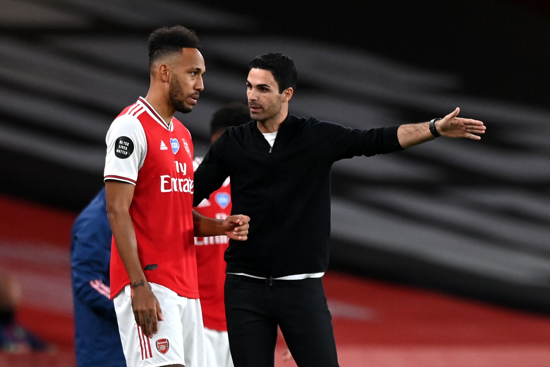 Arteta said he knew he had lost Aubameyang’s trust by the look in his eyes