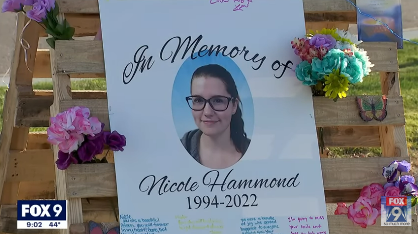 Nicole Hammond, 28, was fatally shot in the neck on 24 October in St Cloud, Minnesota