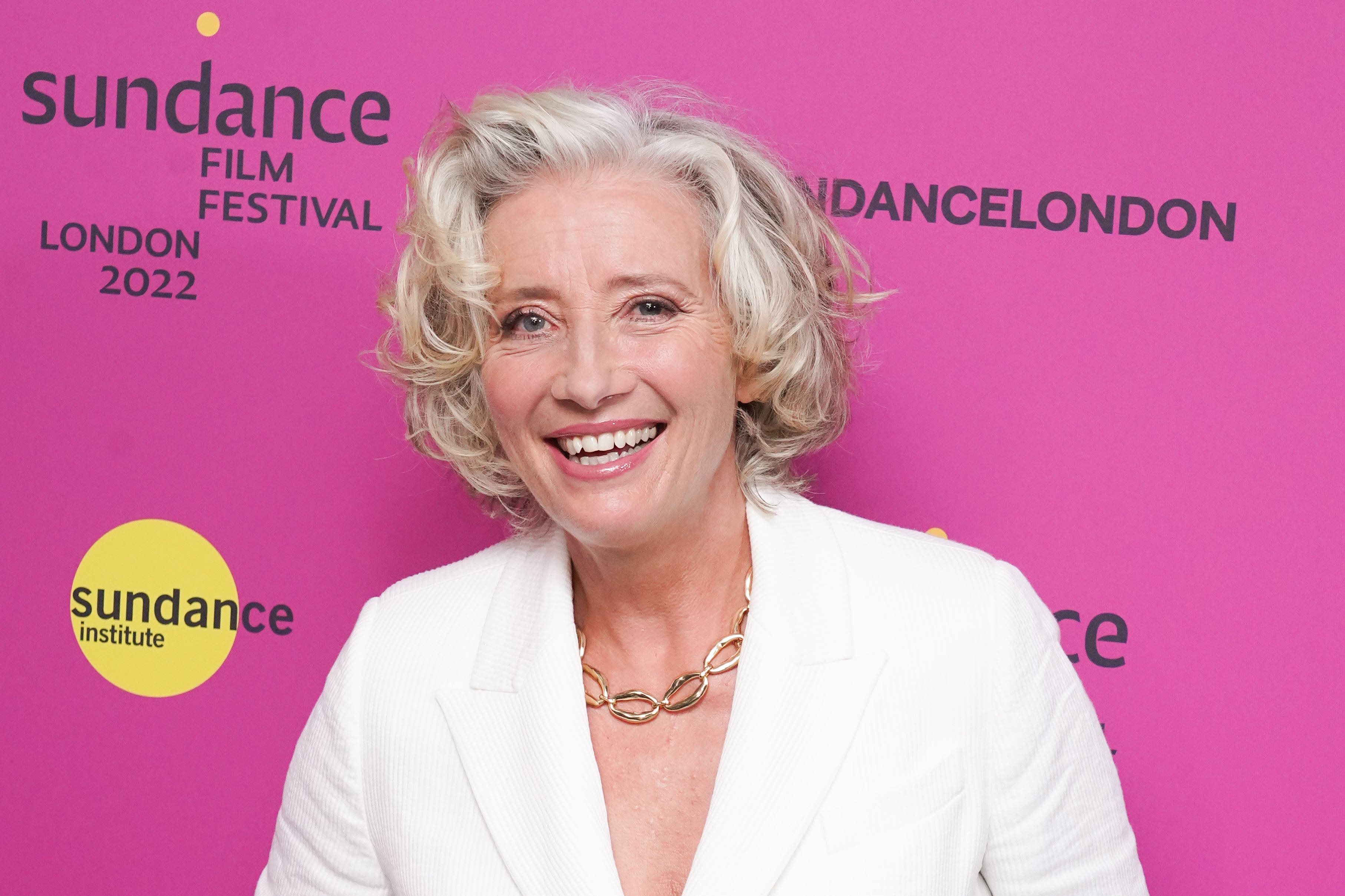 Emma Thompson arriving for the UK premiere Good Luck to You, Leo Grande (Ian West/PA)