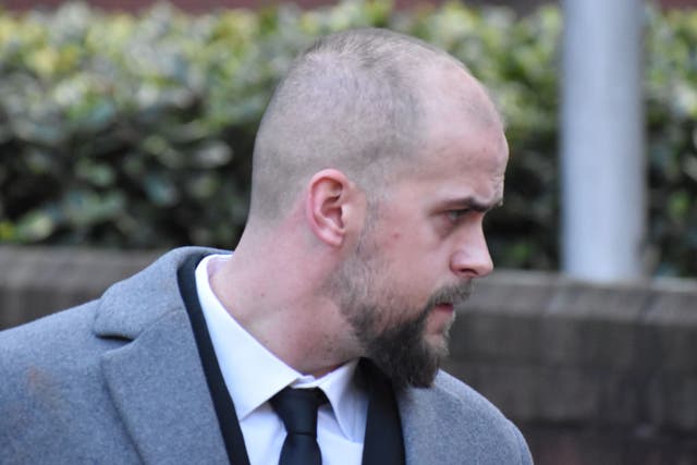 Ex-British Transport Police employee Joshua Tilt leaves Birmingham Crown Court (Matthew Cooper/PA)