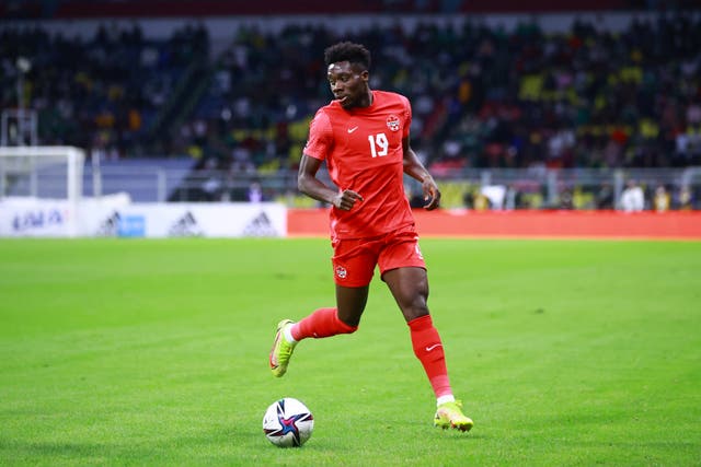 <p>Alphonso Davies was born in a Ghanaian refugee camp and has climbed to spearhead Canada’s first World Cup appearance since 1986 </p>
