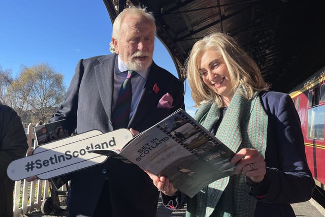 James Cosmo at the launch of the Scotland tourist board’s new guide to big screen filming locations (Katharine Hay/PA)