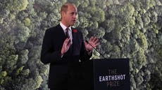 Prince William announces finalists for million-pound Earthshot prize