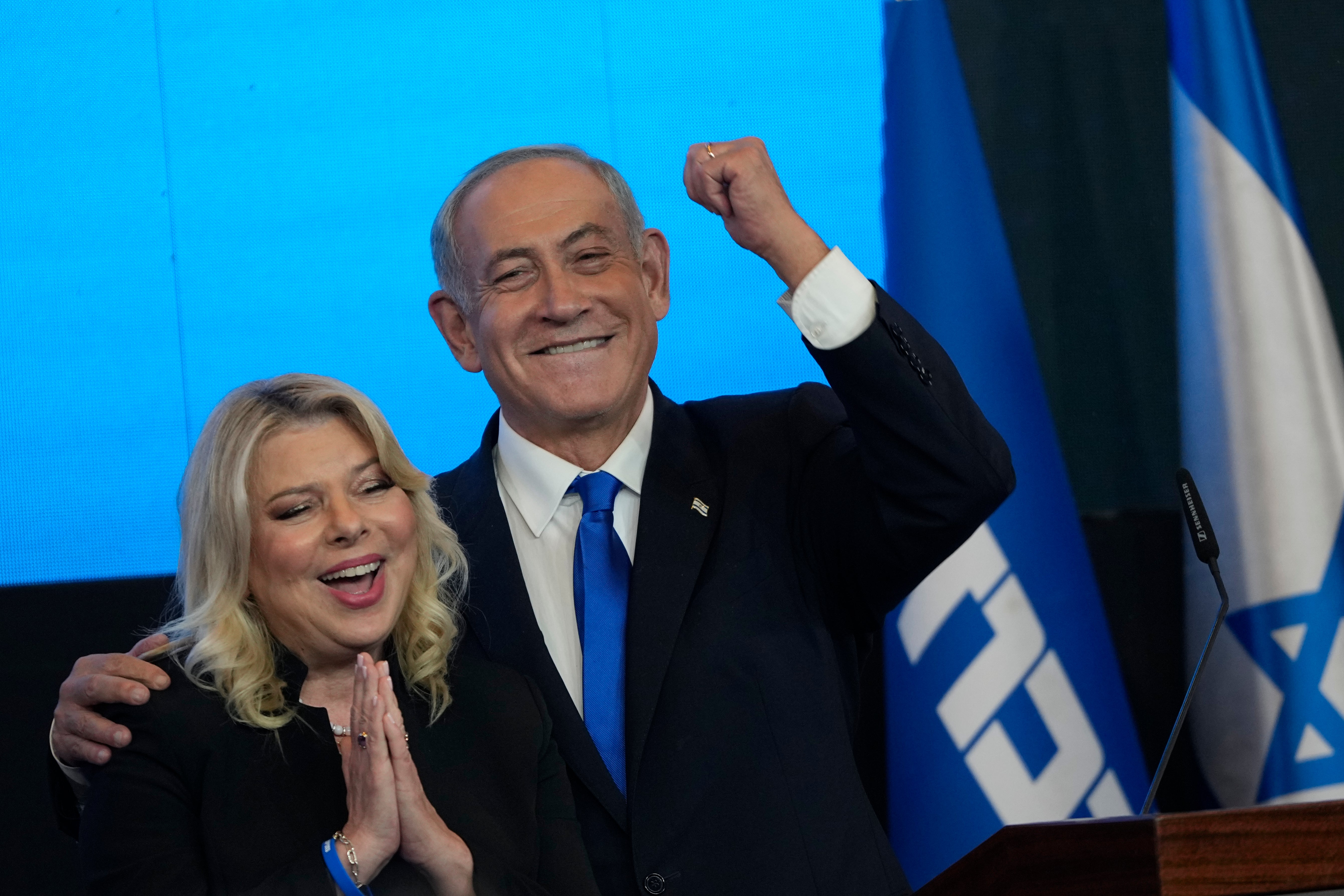 Benjamin Netanyahu and his wife Sara