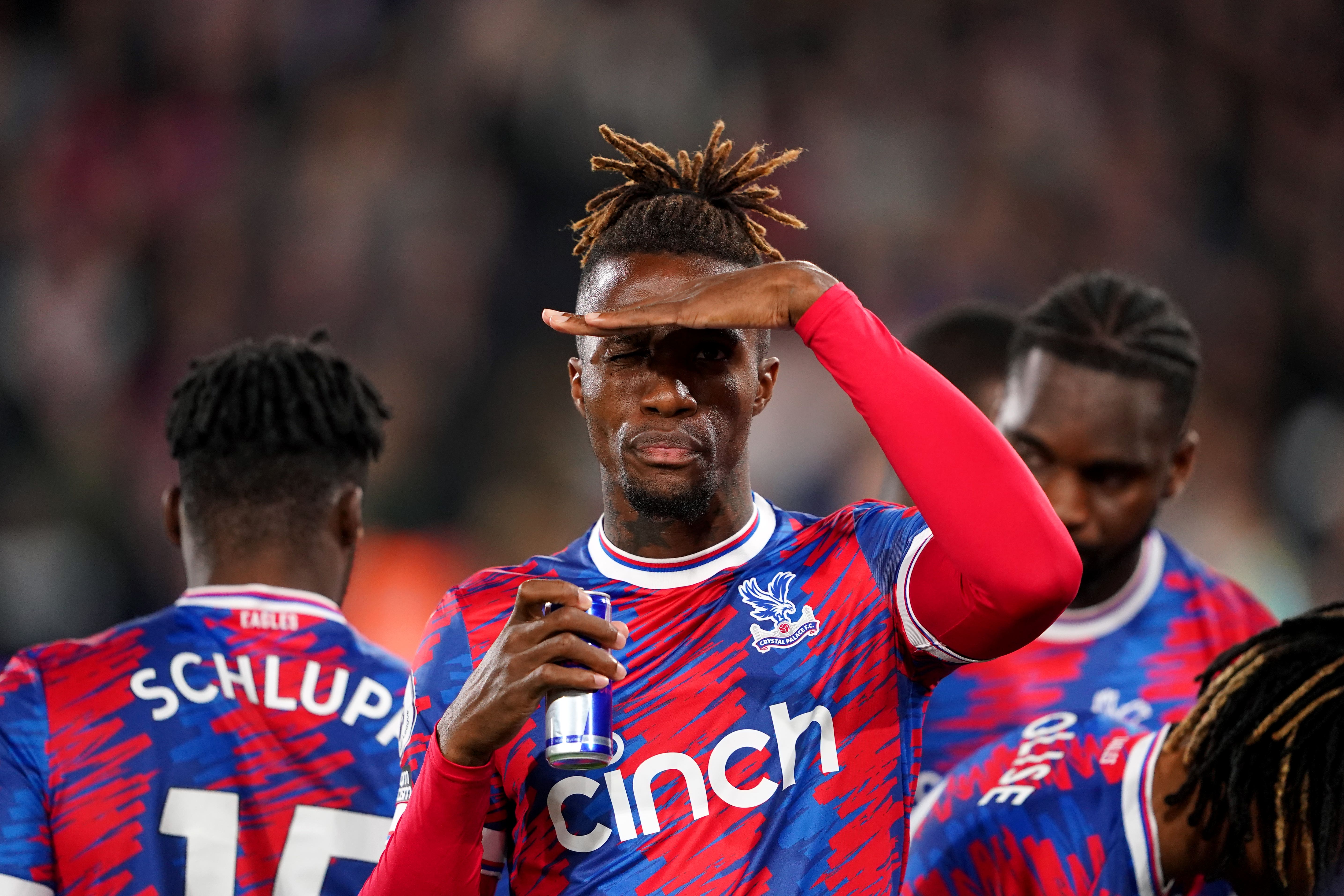 Wilfried Zaha, pictured, has earned high praise from his former boss David Moyes (Zac Goodwin/PA)