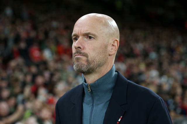 Manchester United manager Erik ten Hag believes his players prefer matches over training (Nigel French/PA)