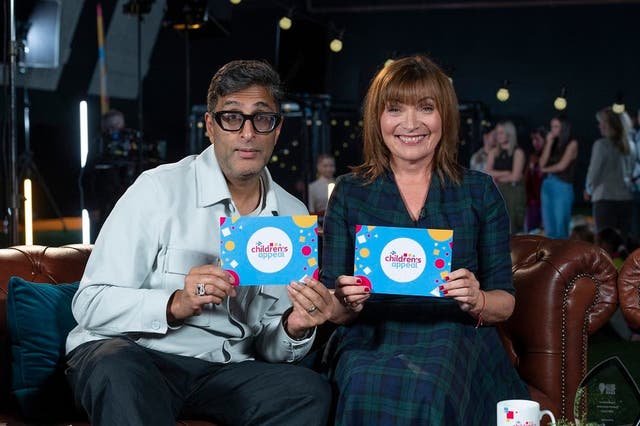 The annual STV Children’s Appeal was hosted by Sanjeev Kohli and Lorraine Kelly on Friday (STV/PA)
