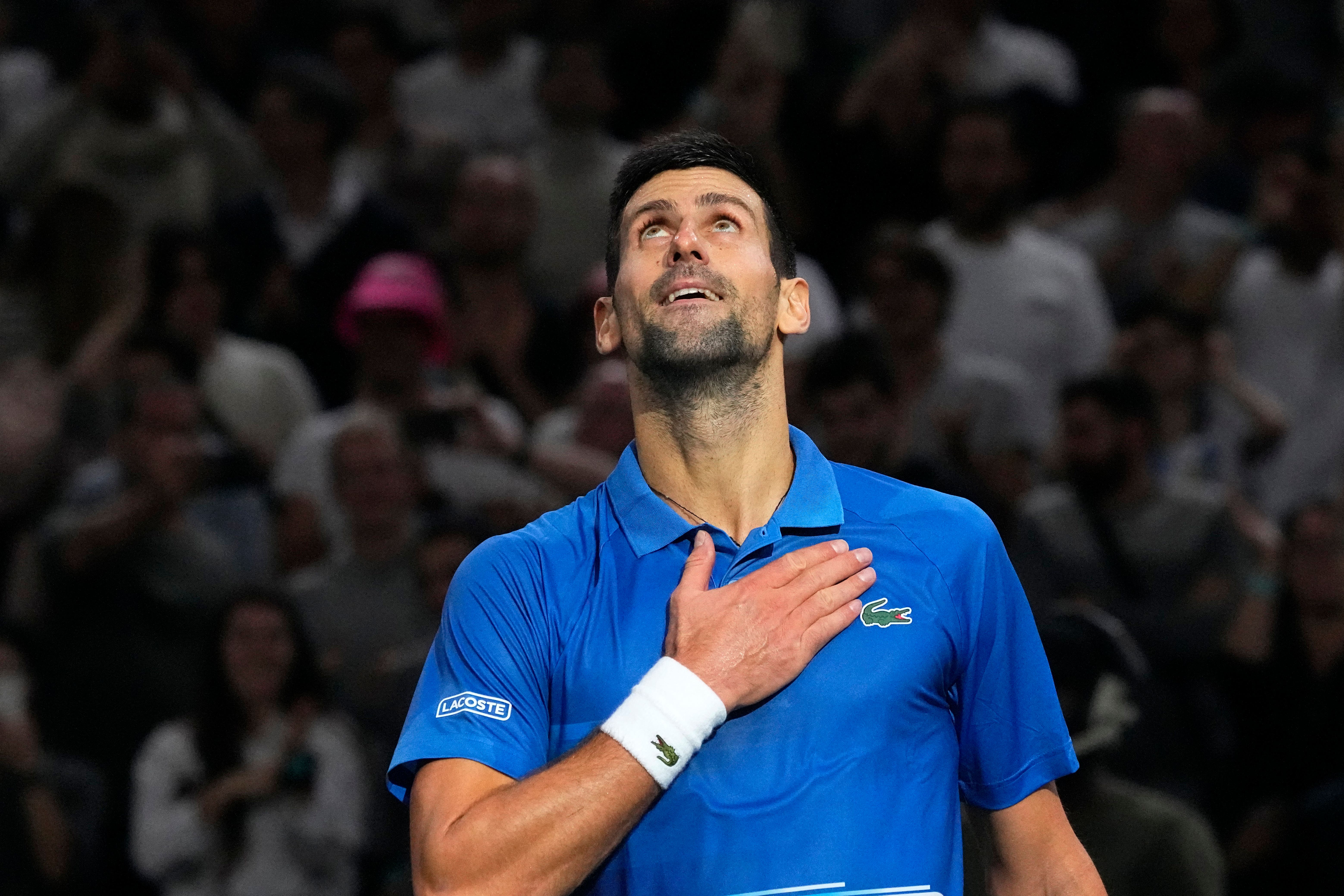 Novak Djokovic battles past Stefanos Tsitsipas to reach Paris Masters final The Independent