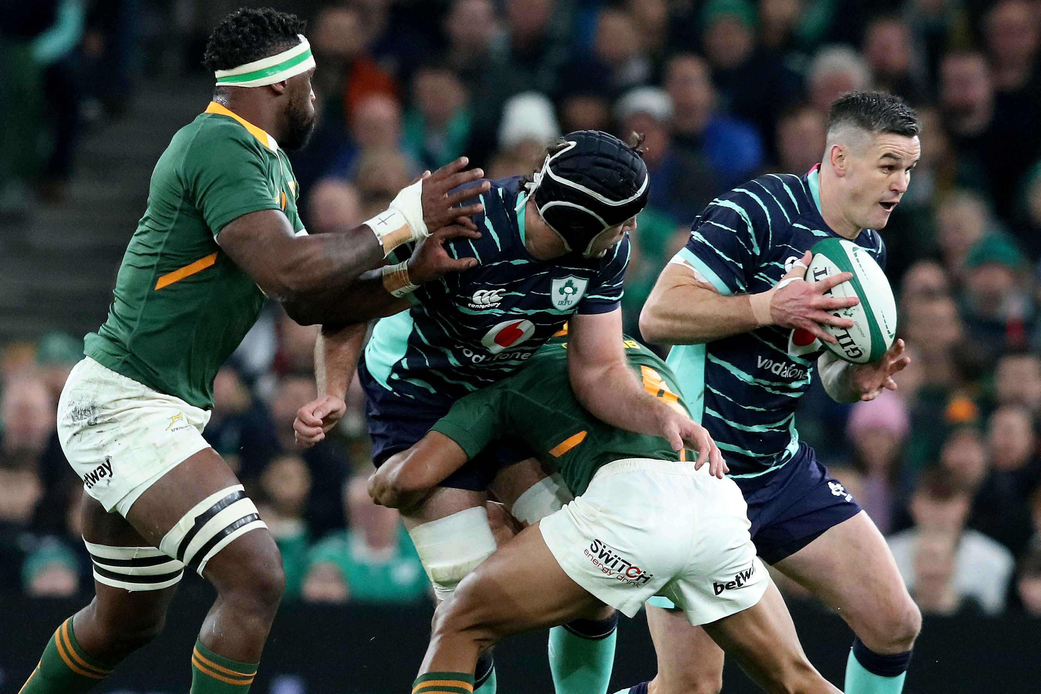 South Africa’s relentless defence meets Ireland’s intricate attack in a potential game of the tournament