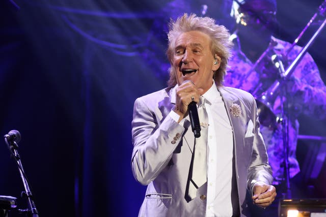 Rod Stewart received the outstanding achievement award (Suzan Moore/PA)
