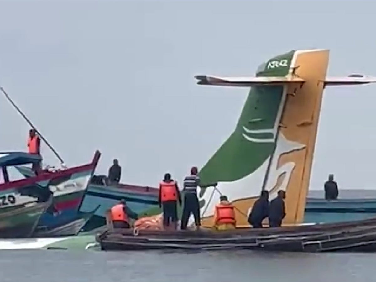 Tanzania plane crash: Rescue operation to save passengers as Precision Air flight goes down in lake