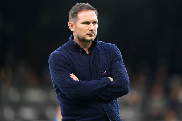 Everton manager Frank Lampard continues to experience problems up front (Zac Goodwin/PA)