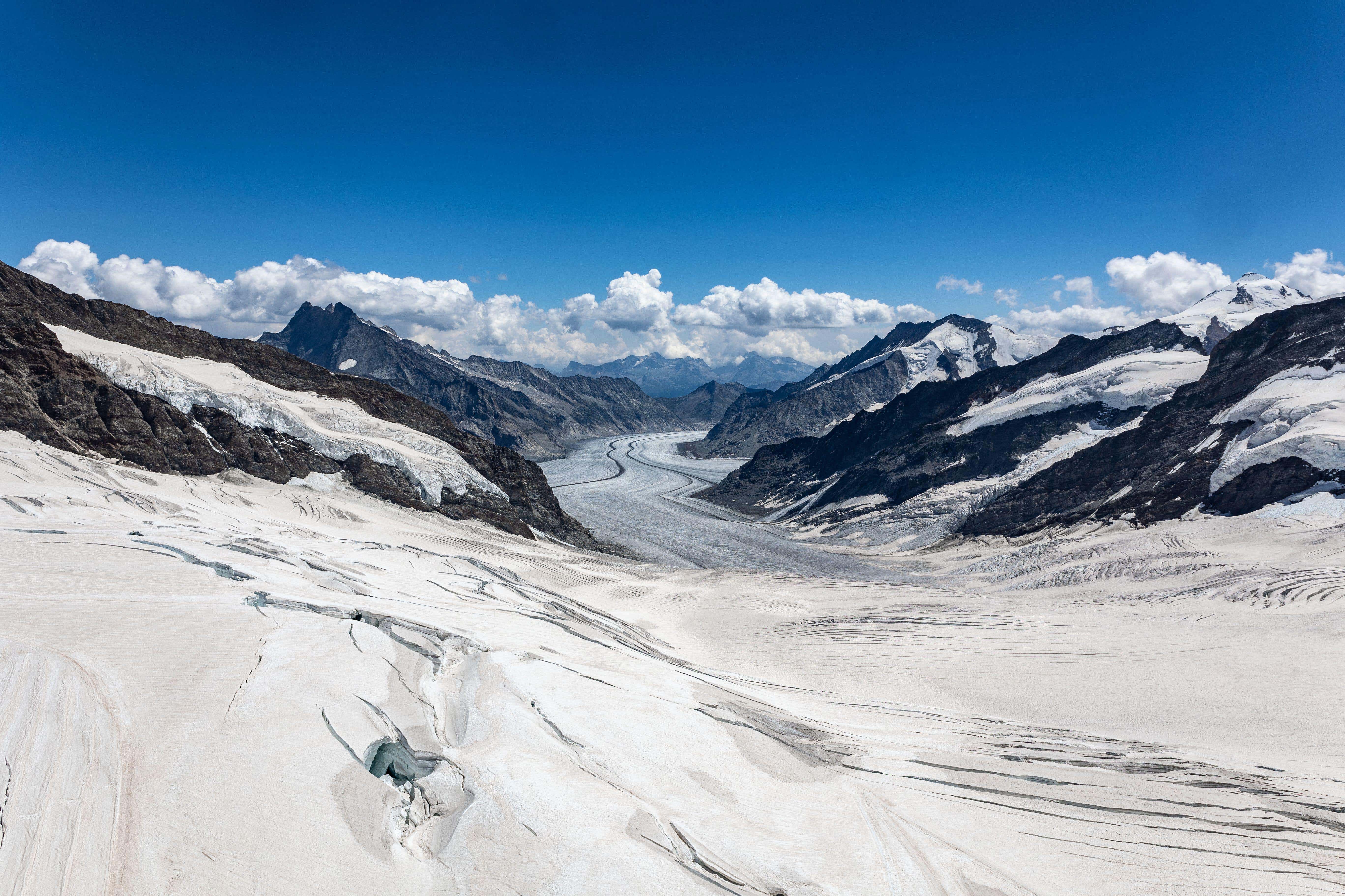 A glacier in Switzerland (Alamy/PA)