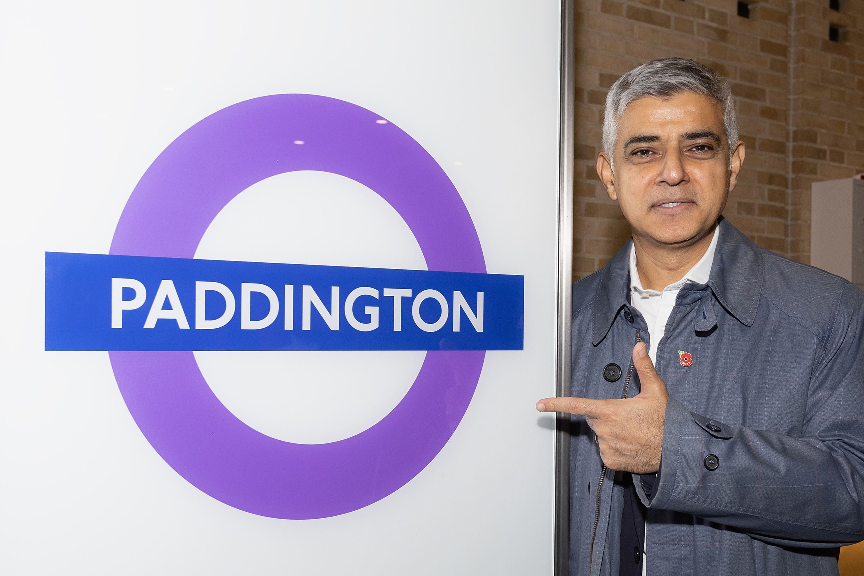 Mayor of London Sadiq Khan opens the Elizabeth line from Stratford to Paddington (Suzan Moore/PA)