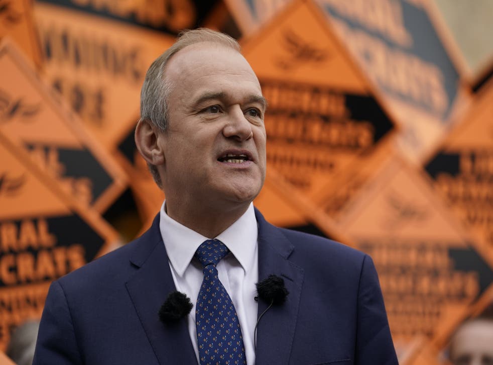 Liberal Democrat leader Sir Ed Davey