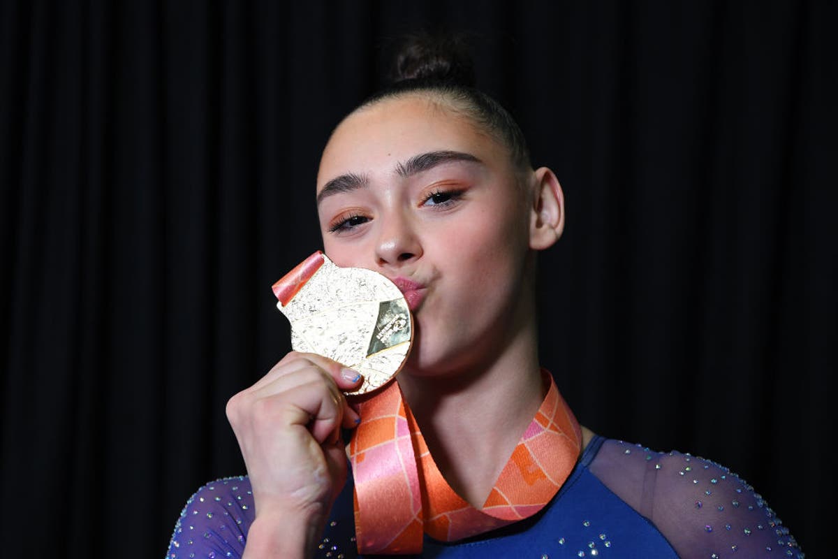 GB’s Jessica Gadirova wins World Gymnastic Championship gold in Liverpool