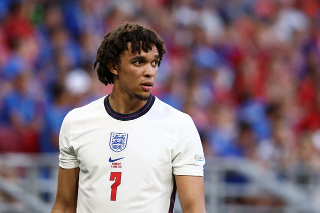 England’s Trent Alexander-Arnold is at the centre of a World Cup selection debate (Trenka Attila/PA)
