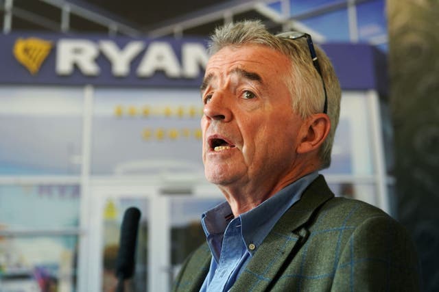 Chief executive Michael O’Leary said that delays in aircraft delivery could hamper growth (Brian Lawless/PA)