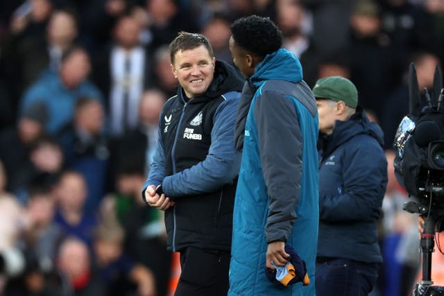 Newcastle manager Eddie Howe vowed to field a competitive squad in Wednesday’s Carabao Cup clash (Steven Paston/PA)