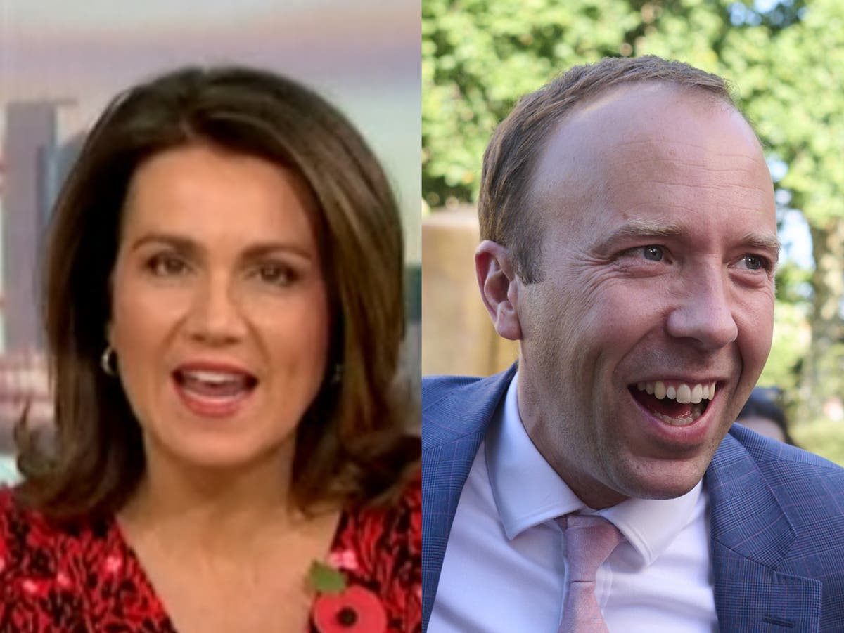 GMB: Susanna Reid chides Matt Hancock for breaking I’m a Celebrity rules