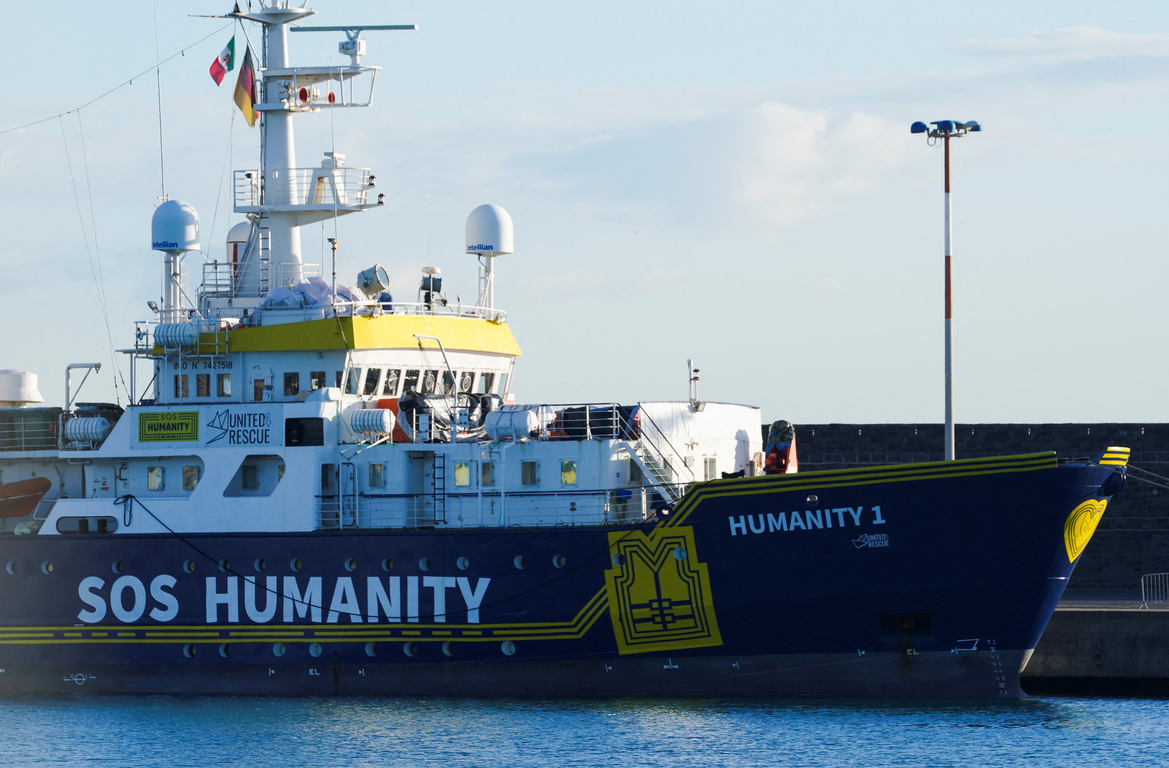 Charity ship ‘SOS Humanity’ has dozens of migrants stuck on board