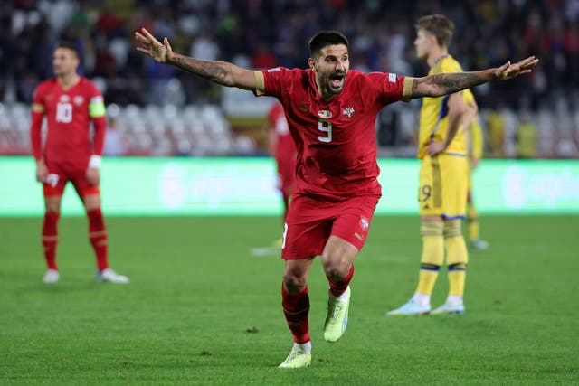 <p>Aleksandar Mitrovic has scored 50 goals for Serbia since making his debut in 2013 </p>