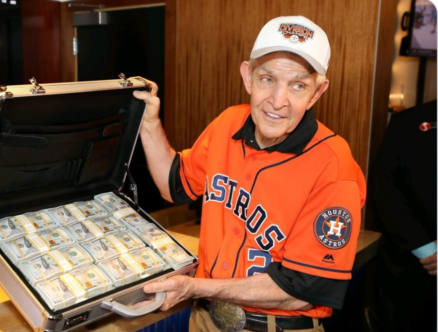 Jim ‘Mattress Mack’ McIngvale won a record $75m after making a $10m bet that the Houston Astros would win the World Series