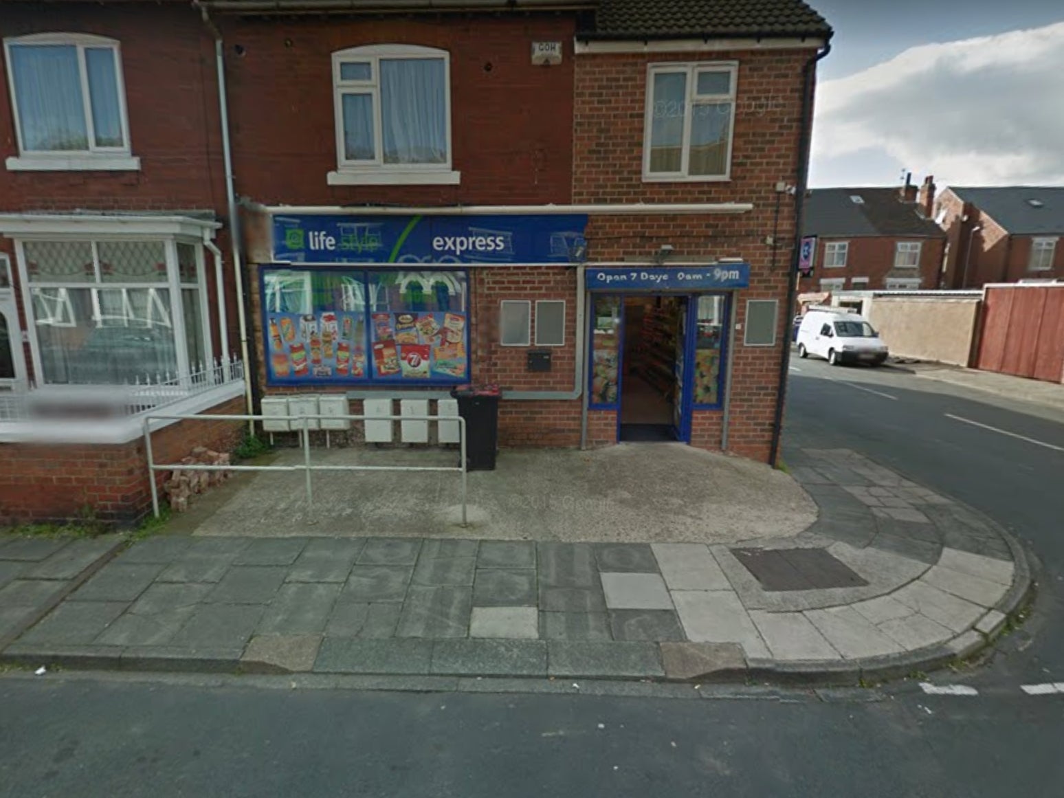 Armed officers scrambled to Lifestyle Express on Rockingham Road, Wheatley (pictured)