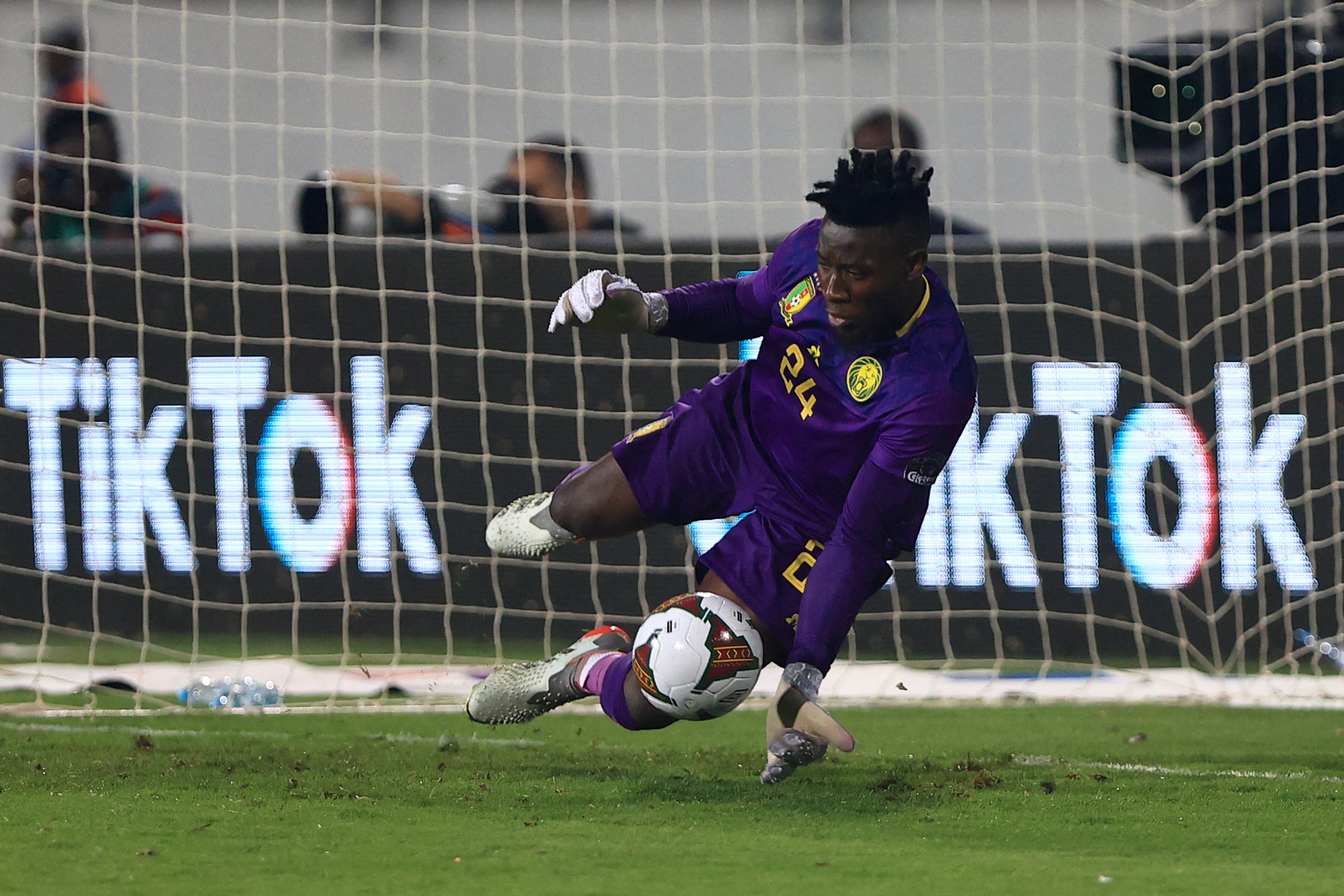 Andre Onana has returned from a nine-month drugs ban to reoresent Cameroon once more