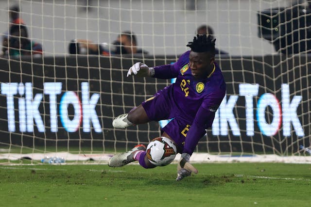 <p>Andre Onana has returned from a nine-month drugs ban to reoresent Cameroon once more </p>