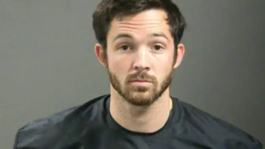 John Tyson, 32, was arrested in Arkansas early in the morning on Sunday for after he was found sleeping in the wrong house and was allegedly intoxicated, police said