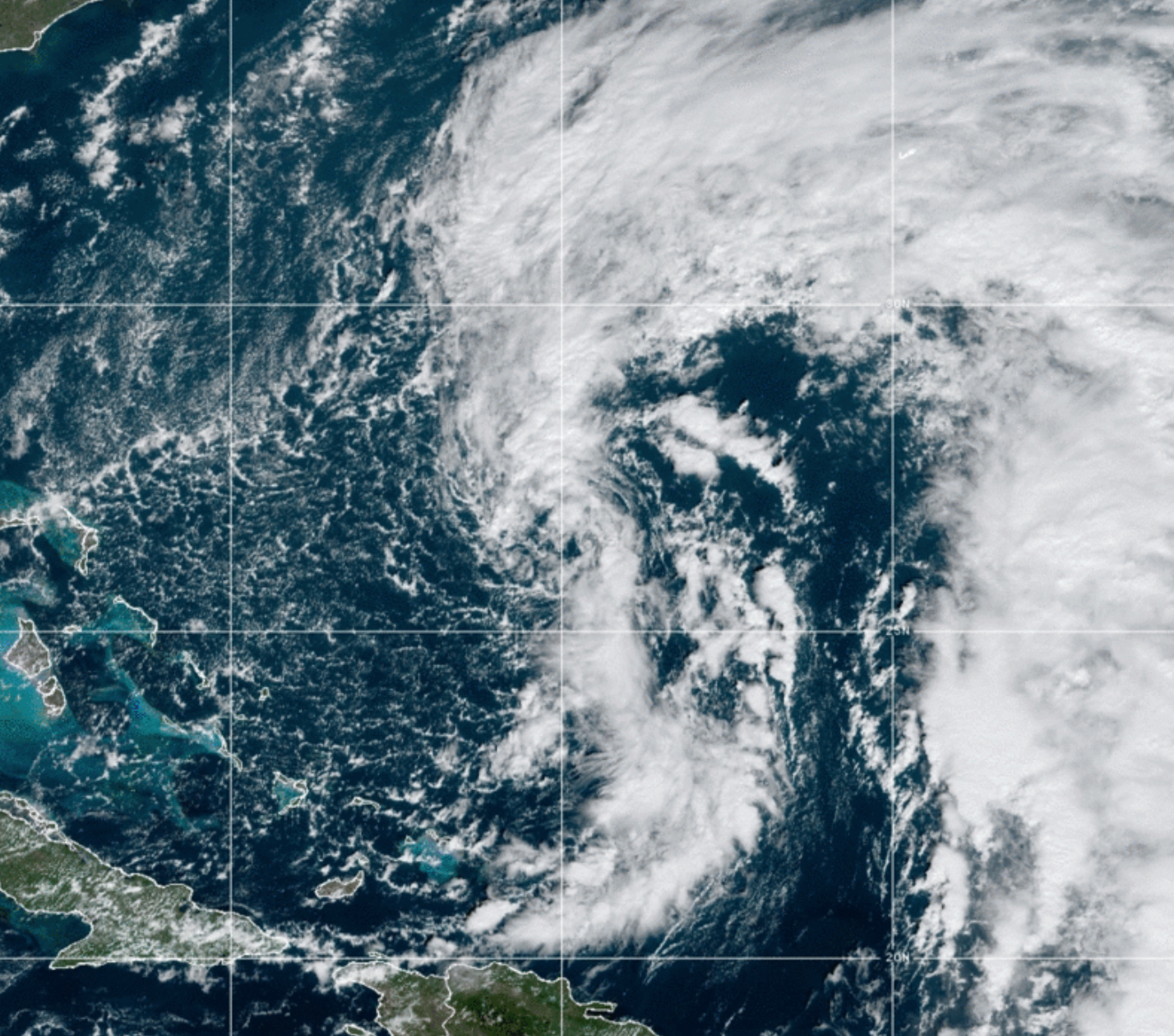 <p>Subtropical Storm Nicole is forecast to become a Category 1 hurricane before hitting Florida this week</p>