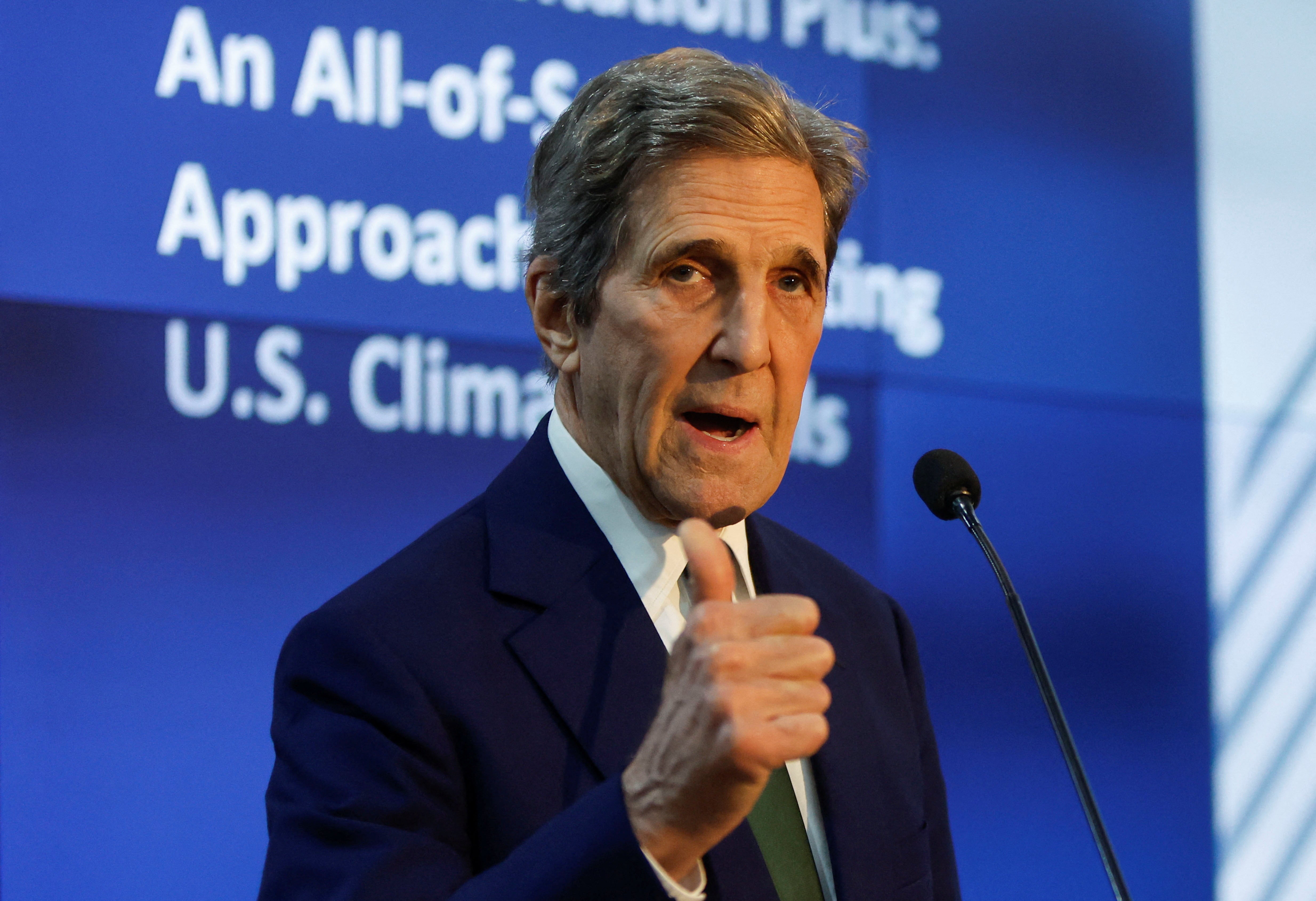 John Kerry said the world needed to limit rising global temperatures and accelerate adaptation plans.