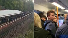 Train strikes: Platform and carriages overcrowded and services delayed after action cancelled