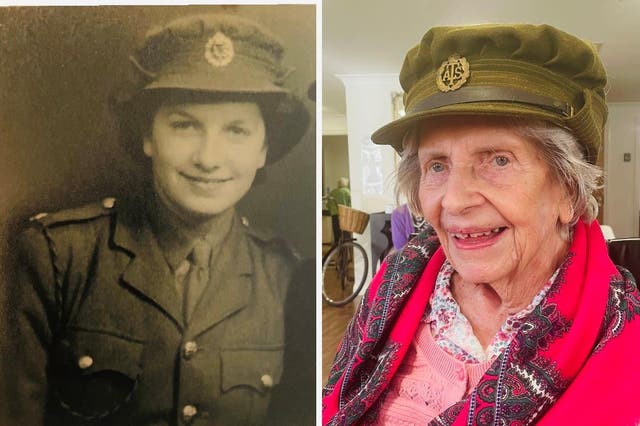 Joan Johnson said it was ’emotional’ being reunited with the army truck she drove during the war (Care UK/PA)