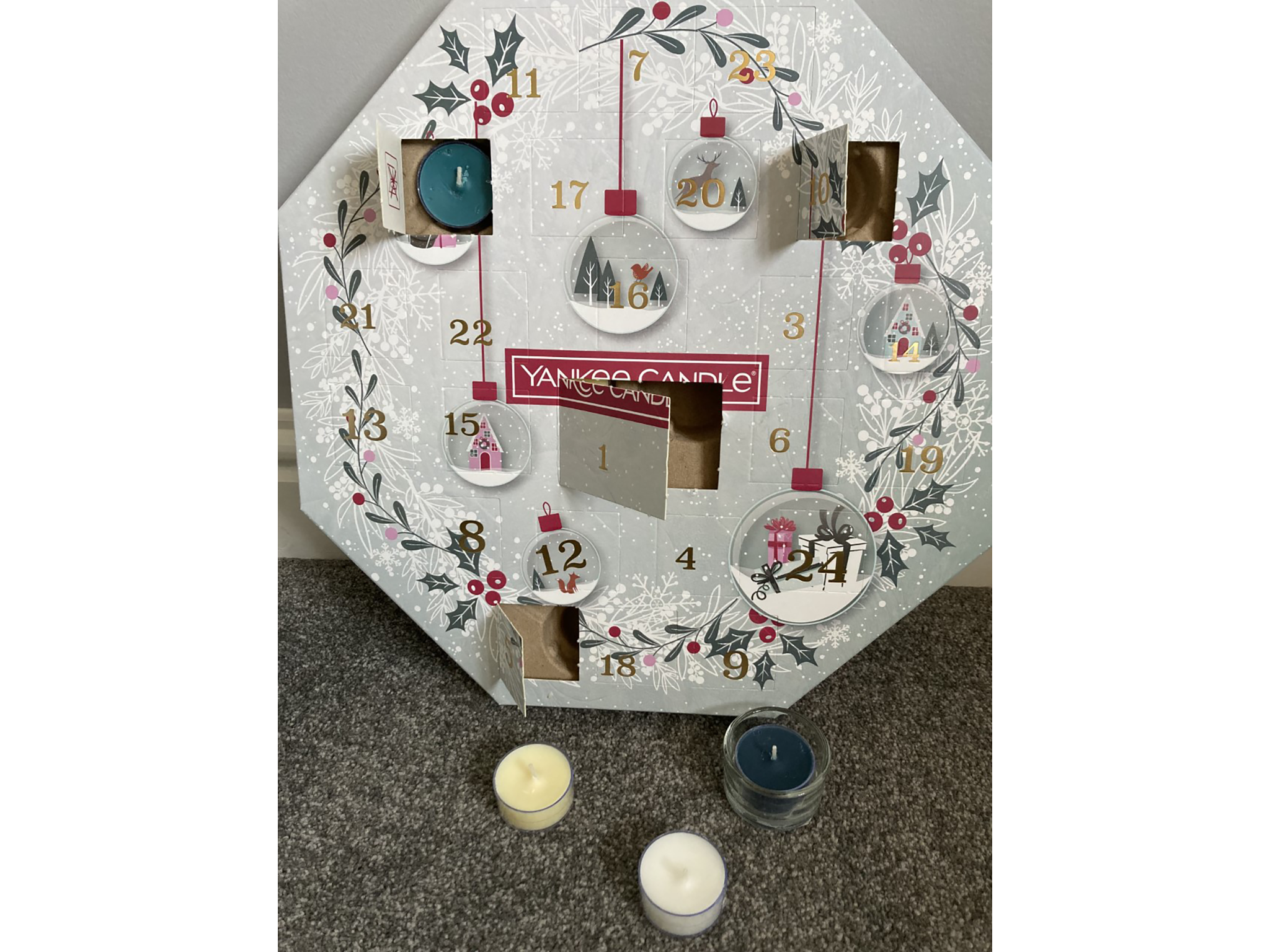Yankee Candle advent wreath