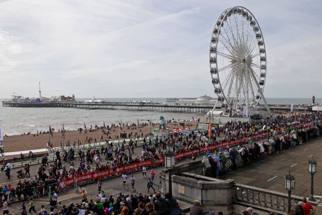 Brighton has hosted a marathon since 2010 (Alamy/PA)