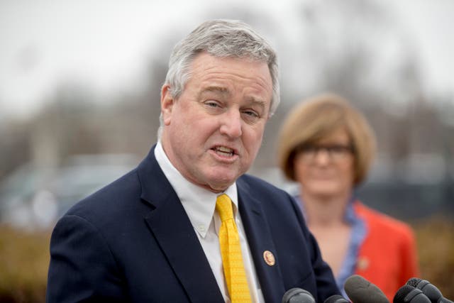 <p>Rep David Trone is seen speaking at a news conference in this January 2019</p>