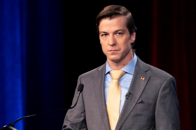 <p>Libertarian Chase Oliver, pictured in 2022 </p>