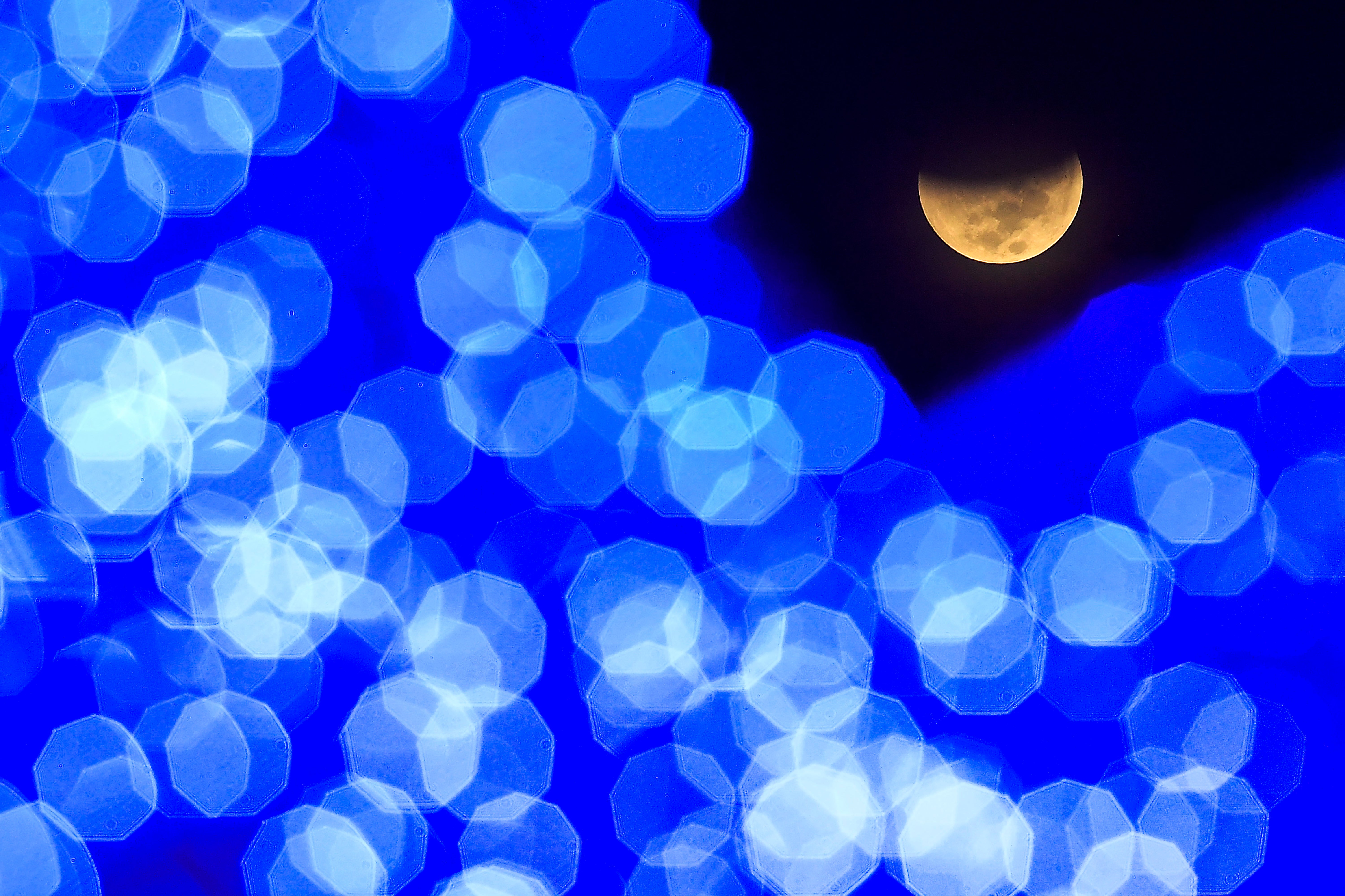 APTOPIX Venezuela Lunar Eclipse