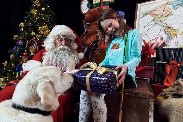 Santas and elves in the UK will be trained to make Christmas more inclusive for visually impaired children (Mike Buck)