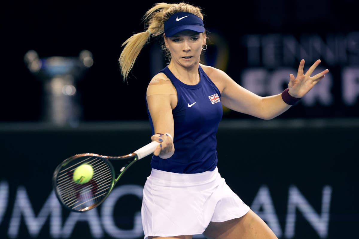 Katie Boulter beaten by Yulia Putintseva in Billie Jean King Cup despite strong start