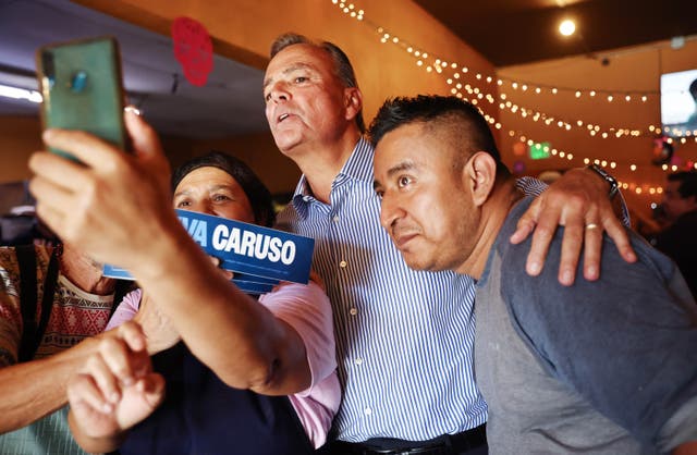 <p>Rick Caruso at a campaign stop in Los Angeles </p>