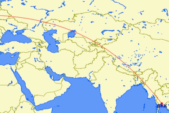 <p>Direct track: the fastest way from London to Bangkok</p>