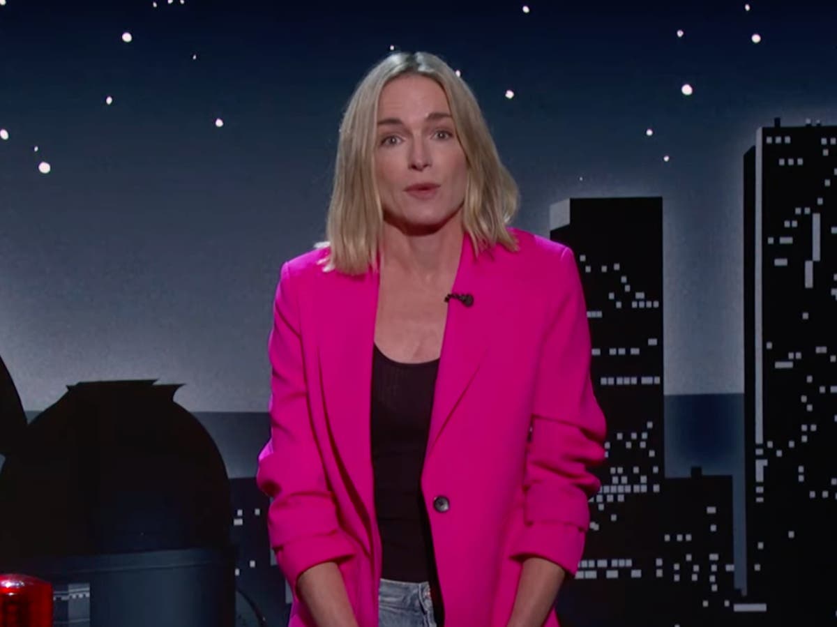 Jimmy Kimmel’s wife interrupts monologue to issue plea on abortion rights