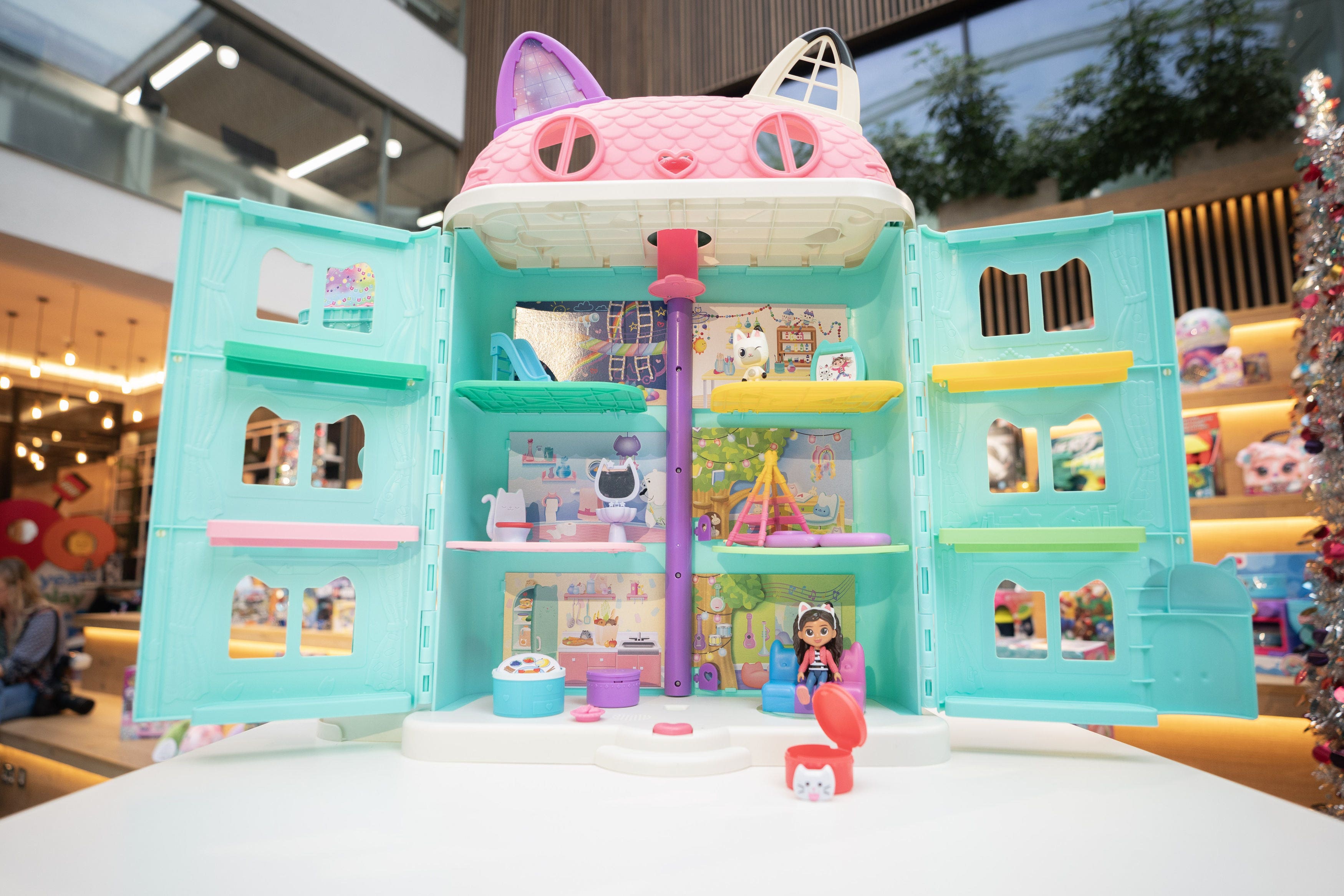 Gabby’s Purrfect Dollhouse at Fora – Spitalfields in London during the unveiling of the annual DreamToys list (PA)